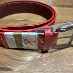 値下げ！DOHO赤 牛革 ロングサイズ ベルト　ゴルフ