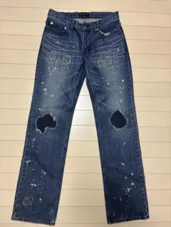 NUMBER (N)INE ヒッコリー グランジデニム 2×30 01aw NUMBER(N)INE 2001AW スタンダード期 ヒッコリー グランジ デニム