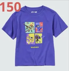 ユニクロ UT スプラトゥーン3 半袖Tシャツ パープル キッズ　150