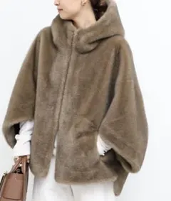 Deuxieme Classe ファーコートMY WHITE マイホワイト