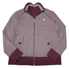 美品 BURBERRY バーバリー リバーシブル ジップアップ ブルゾン 赤 L