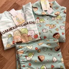 すみっコぐらし 長袖 キルトパジャマ ズボン 薄手 パジャマ 3点セット