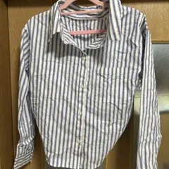 rienda/ストライプ長袖シャツ