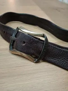 DIESEL ダークブラウン レザー ベルト