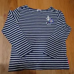 ミキハウス ストライプ 長袖カットソー 140