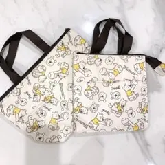 くまのプーさん柄　保冷バッグ【型違い】