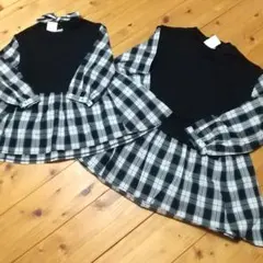 新品 petit main &Lycee mine ベストドッキングチェック