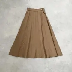 25SS ギャルリーヴィー リブコンビフレンチリネン Aラインマキシスカートのサムネイル