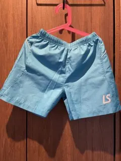 水色 LSロゴ ハーフパンツ