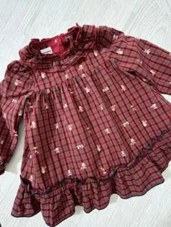 familiar チェック柄シャツ 90