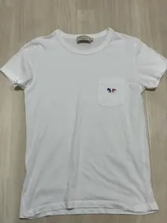MAISON KITSUN メゾンキツネ ポケットTシャツ　トリコロールのサムネイル