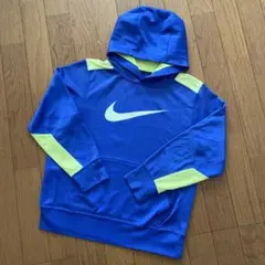 Nike パーカー 青 黄緑 M 145