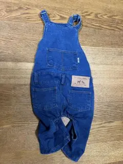 デニムオーバーオール犬服 XL