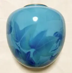 美術有田焼　宮内庁御用達　深川製磁　色絵彩磁　芙蓉　大花瓶　花生　花器　飾壷