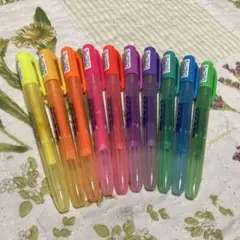 蛍光ペン 10本セット 【色の組み合わせ変更可！数量追加も相談してください！】
