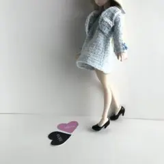 22センチ　20センチドール服　ハンドメイド No.294 空色