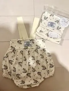 バースデイ　cotolli サスペンダー付きブルマ＋ボンネット