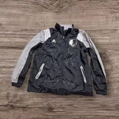 adidas ナイロンジャケット L ブラック/グレー