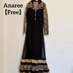 ✨一点限り✨Anaree 【Free】黒の刺繍入りロングワンピース