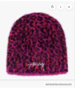 STUSSY SKULLCAP LEOPARD 新品 ピンク ビーニー キャップ - メルカリ