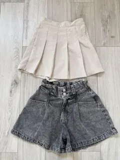 Lovetoxic デニム GU コーデュロイ ショートパンツ 150㎝