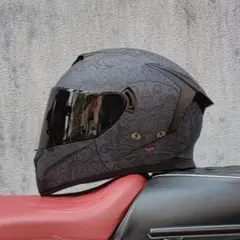 新品 ダブルレンズ フルフェイスヘルメット バイクヘルメット HM-08 XL