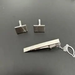 シルバー　刻印あり　カフス　ネクタイピン