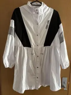 ZIDDY フード付きジャケット ホワイト/ブラック