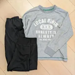 パジャマ キッズ 男の子 長袖 春 秋向き スウェット上下 リブ仕様