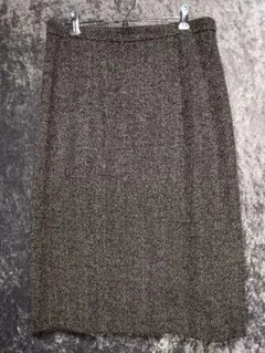 希少バーバリー ヘリンボーン タイトスカート 15号 大きいサイズ