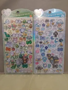 うるちゅるポップシール　2枚セット