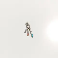 美品　ペンダント　インディアン　ジュエリー　シルバー925　珊瑚　ターコイズ