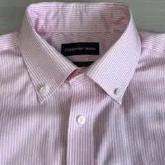 ❤️綿100% CHRISTIAN ORANI ボタンダウンシャツ　ストライプ