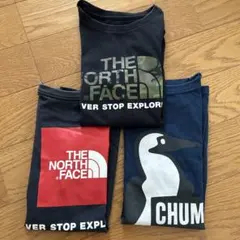 THE NORTH FACE CHUMS Tシャツ 3枚セット　140