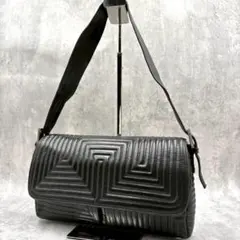 BALLY Quilted Bag Geometric Black Y2K