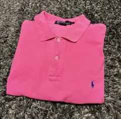 ぽ*ん様 激レアPolo Ralph Lauren XL ポロシャツ ピンク ビ - メルカリ