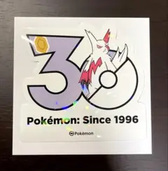 難あり韓国限定ポケモン 30周年記念ステッカー ゾロアーク ヒスイのす
