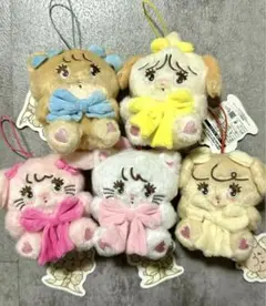 ⑥mikko characters 抱きしめおリボンマスコット 全種類セット