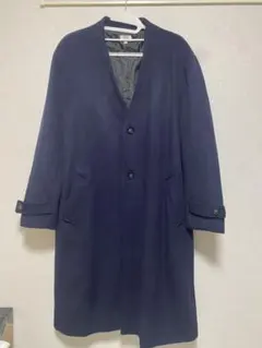 【古着】ウール ノーカラーコート