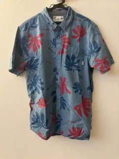 VANS アロハシャツ 半袖 水色 Lサイズのサムネイル