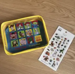 新品　トイストーリー　マチ付きクリアポーチL クリアシールのサムネイル