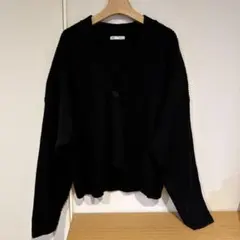 ZARA カーディガンブラック L-XL