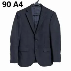 メンズ スーツジャケット 黒 ストライプ A4 90 就活 フォーマルのサムネイル