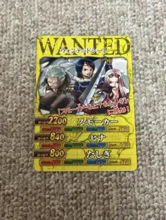 ワンピーベリーマッチダブル ウォンテッドシート スモーカー＆ヒナ＆たしぎ