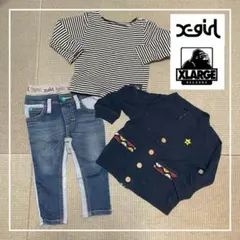 X-girl XLARGE キッズ　子供服3点　まとめ売り　90