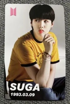 SUGA シュガ　ユンギ　BTS デコキット トレカ　カード　防弾少年団