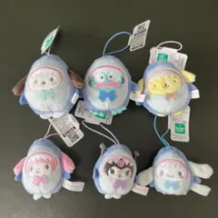 【匿名配送】サンリオ　どうぶつ着ぐるみマスコットシリーズ〜サメ編〜　全６種