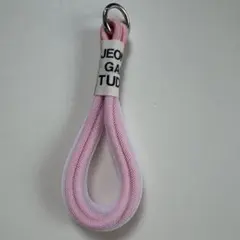 ピンク ナイロン スマホストラップ