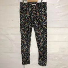 アースミュージック&エコロジー × リバティ 花柄 パンツ 管理A1237
