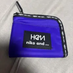 ニコアンド　ヘムHeMコラボ　L字財布パープル